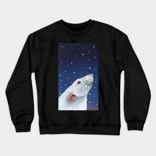 Albino Rat Stargazing Crewneck Sweatshirt